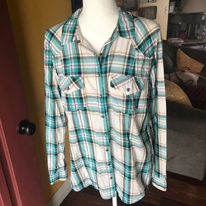 Plaid country western shirt